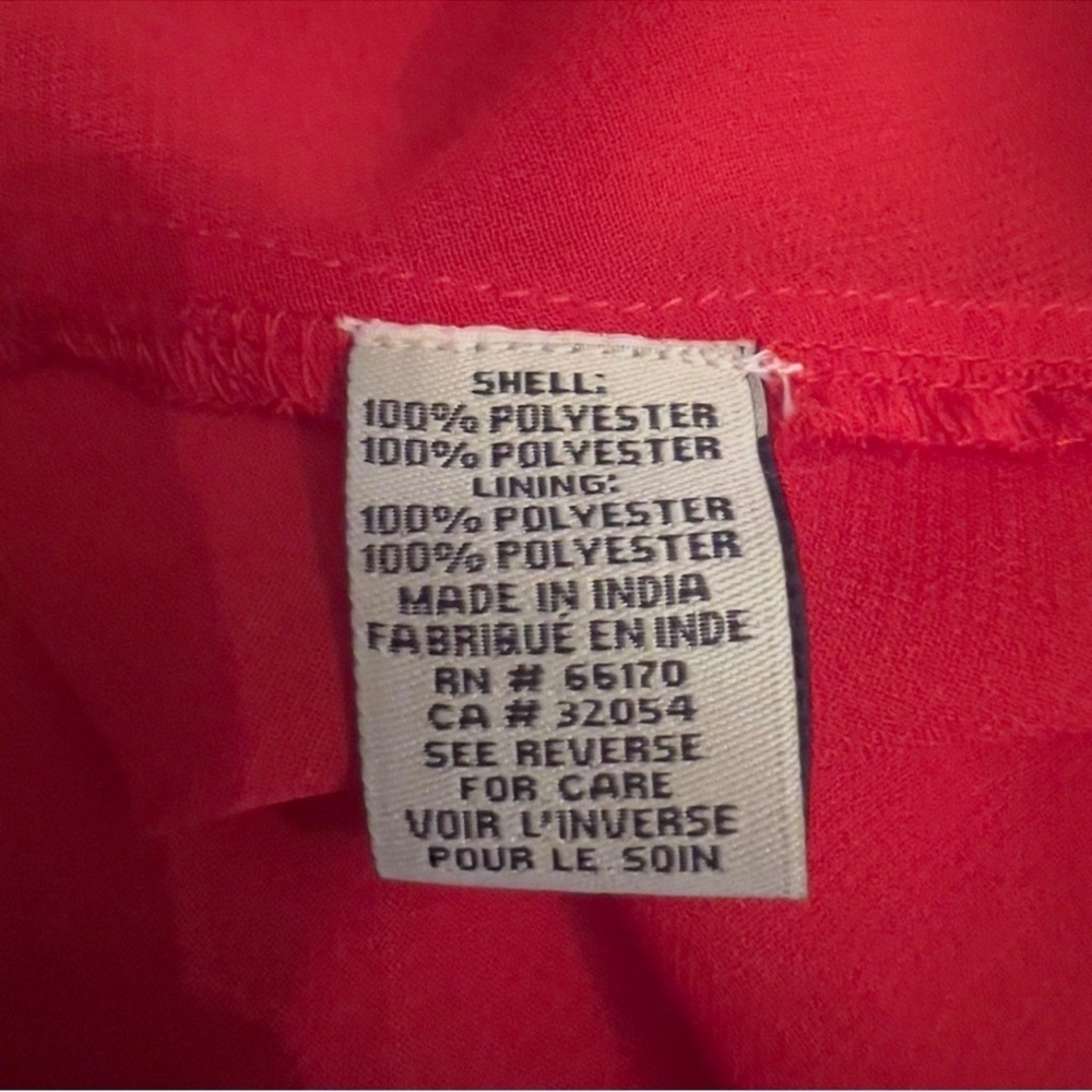 NEW Anthropologie Ranna Gill Red Scarlette Embroidered Shirt Dress SZ S - Picture 11 of 11